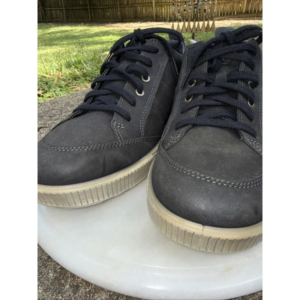 Ecco Shoes Men‎ US 13 Black Leather Oxford Lace Up Shoes Sneaker Driving Shoe